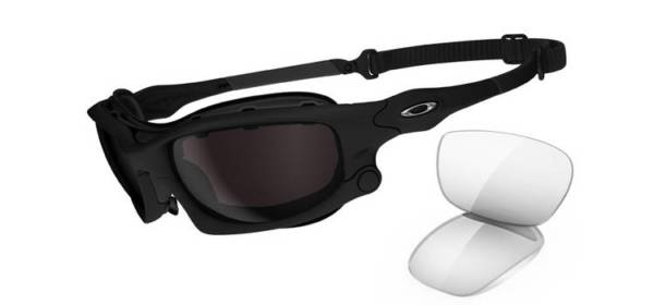 Gafas de Sol Oakley OO9142 Wind Jacket 01 - Montura Negro Mate - Lente Gris Calido + Transparente
